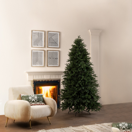 Brad artificial Pino Cristallo, ace 3D, 240 cm, verde  -BraziPremium.ro [1]