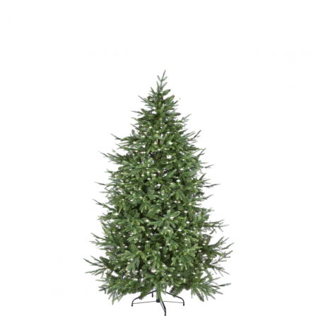 Brad artificial Pino Luxury cu lumini, ace 3D, 240 cm, 5000 LED uri, PE, verde  - BraziPremium.ro [3]