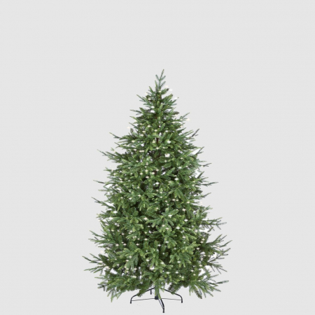 Brad artificial Pino Luxury cu lumini, ace 3D, 240 cm, 5000 LED uri, PE, verde  - BraziPremium.ro [4]