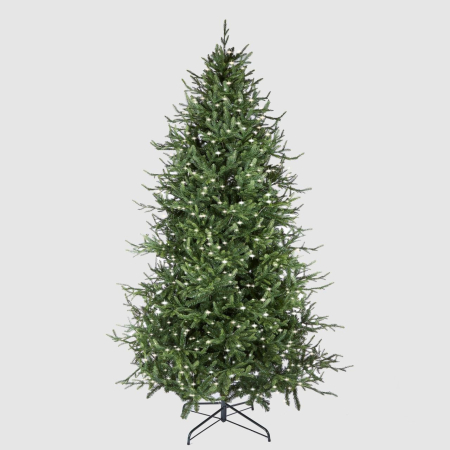 Brad artificial Pino Luxury cu lumini, ace 3D, 210 cm, 4000 LED uri, PE, verde  - BraziPremium.ro [3]