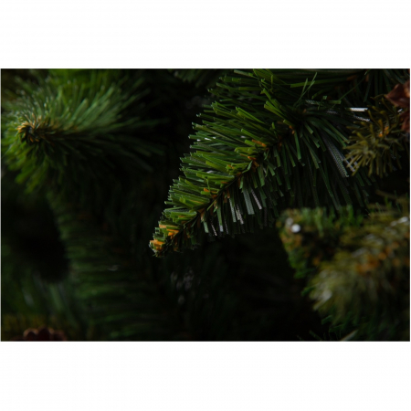 Brad artificial Premium Pin Caucasian cu conuri, PE+PVC, 220 cm, verde - BraziPremium.ro [3]