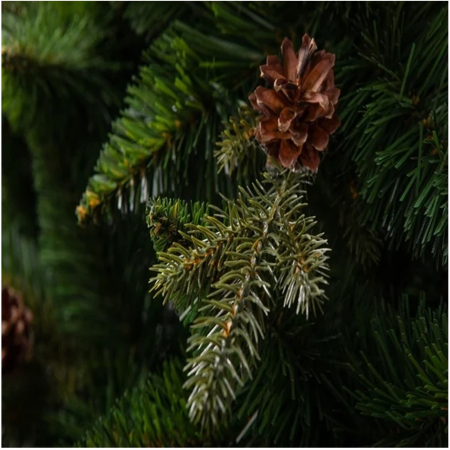 Brad artificial Premium Pin Caucasian cu conuri, PE+PVC, 250 cm, verde - BraziPremium.ro [2]