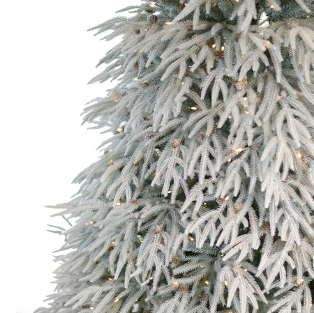 Brad artificial Snowy River cu zapada si lumini, PE, 228 cm, 700 leduri  - BraziPremium.ro [2]