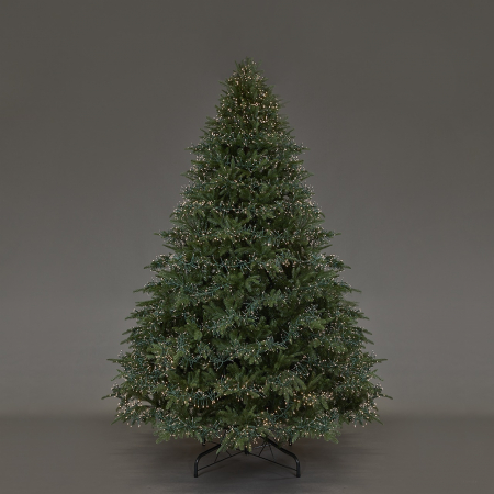 Brad artificial impermeabil Pin Spark de Lux cu 6670 Mini Led, exterior-interior, PE, 210 cm, verde - BraziPremium.ro [1]