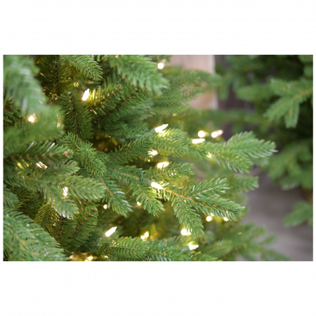 Brad artificial verde Vienna cu lumini, PE, 228 cm, LED,  verde  - BraziPremium.ro [2]