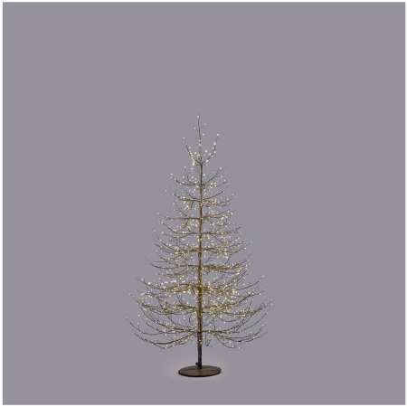 Brad decorativ Albero Faggio, 1440 MicroLED, 150 cm, IP44, exterior/interior, negru - BraziPremium By OLLMA [1]