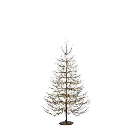 COLECTII CRACIUN 2025 - Brad decorativ Albero Faggio, 1440 MicroLED, 150 cm, IP44, exterior/interior, negru - BraziPremium By OLLMA