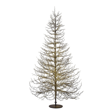 COLECTII CRACIUN 2025 - Brad decorativ Albero Faggio, 4060 MicroLED, 240 cm, IP44, exterior/interior, negru - BraziPremium By OLLMA