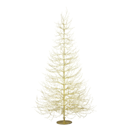 COLECTII CRACIUN 2025 - Brad decorativ Albero Faggio, 4060 MicroLED, 240 cm, IP44, exterior/interior, auriu - BraziPremium By OLLMA