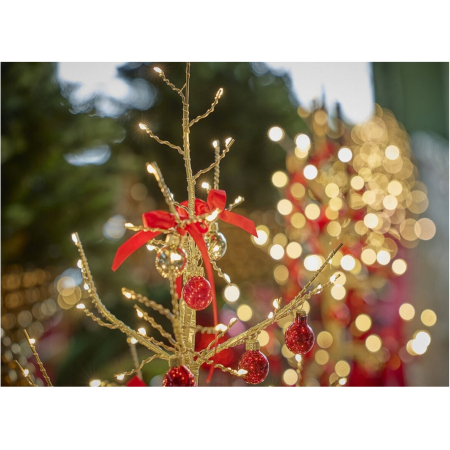 Copac decorativ Albero Faggio, 90 MiniLED, interior, 45x10 cm, auriu​​​​​​​ - BraziPremium By OLLMA [5]