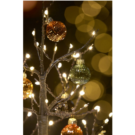 Copac decorativ Albero Faggio, 90 MiniLED, interior, 45x10 cm, negru​​​​​​​ - BraziPremium By OLLMA [4]