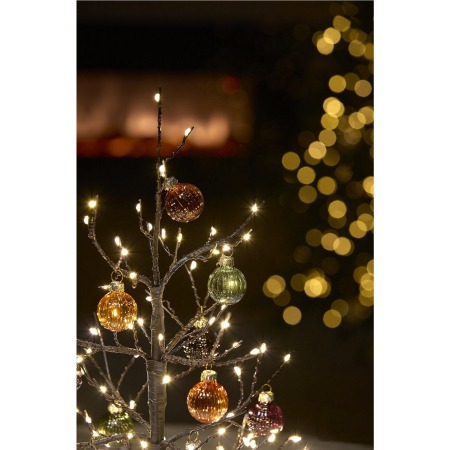 Copac decorativ Albero Faggio, 90 MiniLED, interior, 45x10 cm, negru​​​​​​​ - BraziPremium By OLLMA [5]