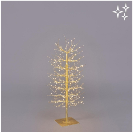 Copac decorativ Faggio, 320 LED, 90x40 cm, IP44, auriu​​​​​​​ - BraziPremium By OLLMA [1]