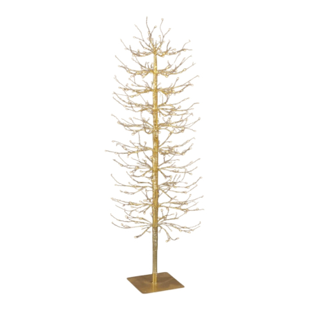 Classic Romance - Copac decorativ Faggio, 400 LED, 120x40 cm, IP44, auriu​​​​​​​ - BraziPremium By OLLMA
