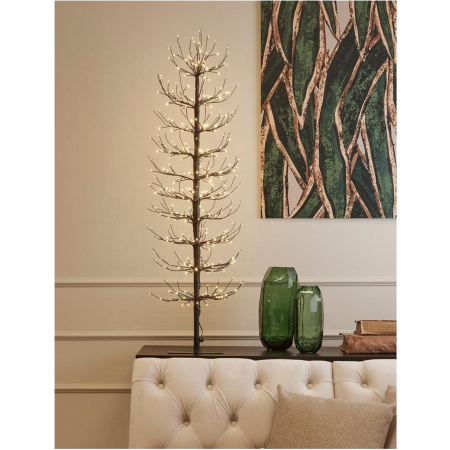 Classic Romance - Copac decorativ Faggio, 400 LED, 120x40 cm, IP44, negru​​​​​​​ - BraziPremium By OLLMA