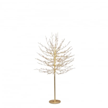 COLECTII CRACIUN 2025 - Copac decorativ Faggio, 580 LED, 150 cm, IP44, auriu - BraziPremium By OLLMA
