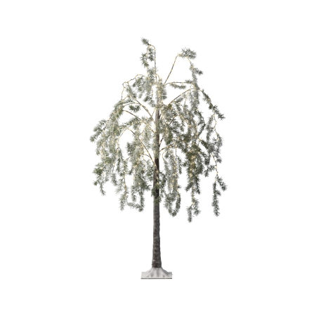 Copac decorativ model Salcie pentru exterior, 360 MicroLED, 150 cm, IP44, verde - BraziPremium By OLLMA