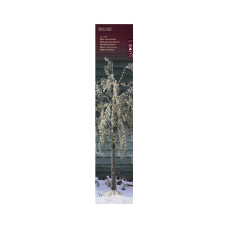 Copac decorativ model Salcie pentru exterior, 360 MicroLED, 150 cm, IP44, verde - BraziPremium By OLLMA [3]