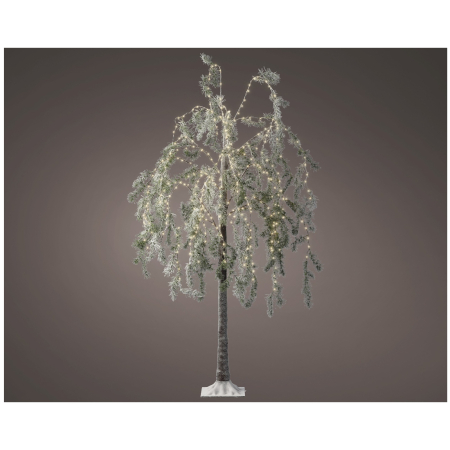 Copac decorativ model Salcie pentru exterior, 360 MicroLED, 150 cm, IP44, verde - BraziPremium By OLLMA [1]