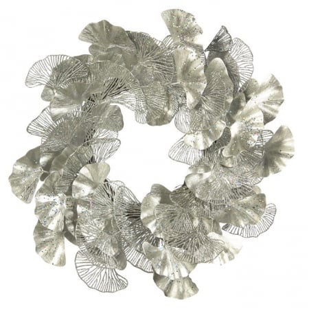 Coronite Craciun - Coronita artificiala Craciun Ginkgo, plastic, 61 cm