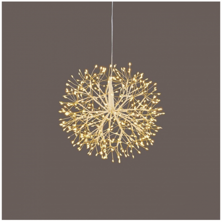 Instalatie Craciun model sfera cu microleduri, 30 cm, alb - Brazipremium.ro [1]
