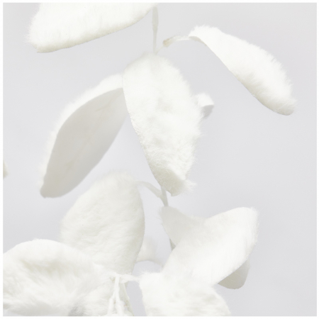 Decoratiune brad ramura Eucalipt cu blanita, 78 cm, alb - BraziPremium.ro [2]