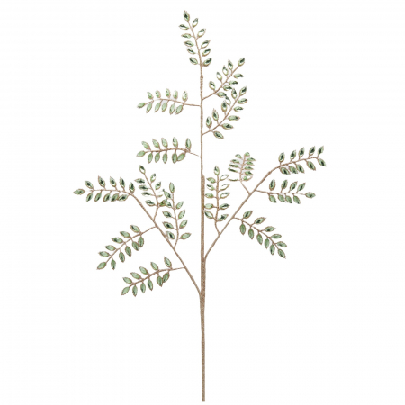 Flori pentru brad - Decoratiune brad ramura Feriga, 80 cm, verde - BraziPremium.ro