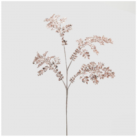 Decoratiune brad ramura Nandina cu paiete, 83 cm, roz - BraziPremium.ro [1]