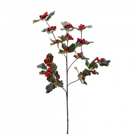 Flori pentru brad - Decoratiune brad ramura Laur, 66 cm, verde - BraziPremium.ro