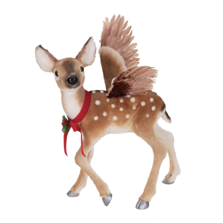 Decoratiune Craciun caprioara Bambi cu aripi, 58 cm, maro - BraziPremium By OLLMA