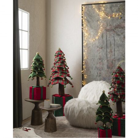 Decoratiune Craciun model Brad impodobit cu globuri, 70 cm, verde - BraziPremium.ro [2]
