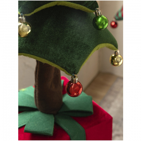 Decoratiune Craciun model Brad impodobit cu globuri, 70 cm, verde - BraziPremium.ro [4]