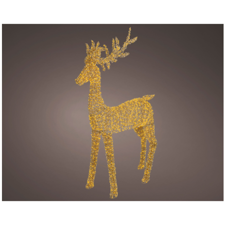 Decoratiune exterior Craciun model Ren cu lumina calda, 2350 LED, 35x96x200 cm, IP44 - BraziPremium By OLLMA [1]