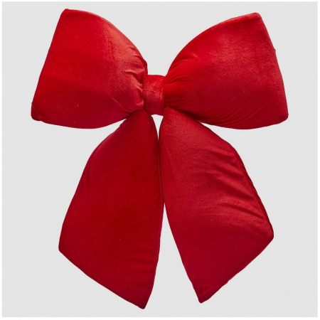 Decoratiune funda pentru brad din catifea, 63x60 cm, rosu - BraziPremium.ro [1]