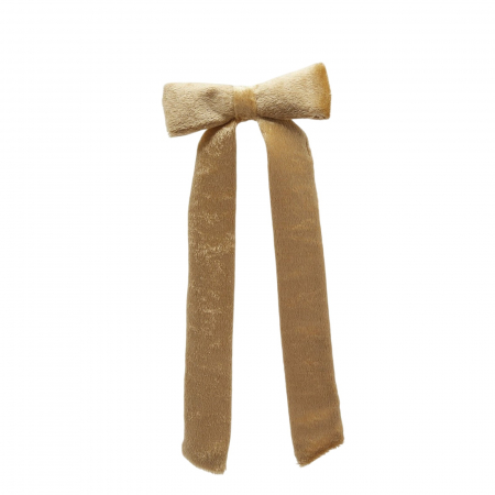 Fundite pentru brad - Decoratiune funda pentru brad din catifea, 30x13 cm, auriu - BraziPremium.ro