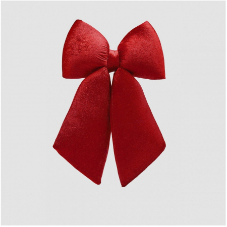 Decoratiune funda pentru brad din catifea, 38x27 cm, rosu - BraziPremium.ro [1]