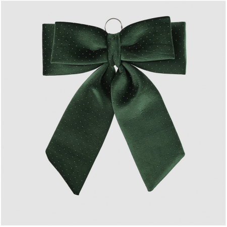 Decoratiune funda pentru brad din catifea cu sclipici, 60x50 cm, verde - BraziPremium By OLLMA [1]