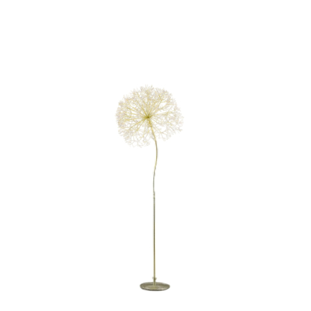 Decoratiune interior Craciun model Floare, 1200 MicroLED, 210 cm, IP44, lumina calda, auriu - BraziPremium By OLLMA [1]
