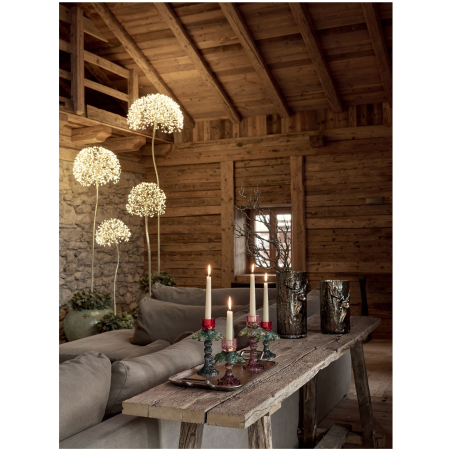 Decoratiune interior Craciun model Floare, 1200 MicroLED, 240 cm, IP44, lumina calda, auriu - BraziPremium By OLLMA [2]
