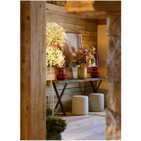 Decoratiune interior Craciun model Floare, 1200 MicroLED, 240 cm, IP44, lumina calda, auriu - BraziPremium By OLLMA [5]