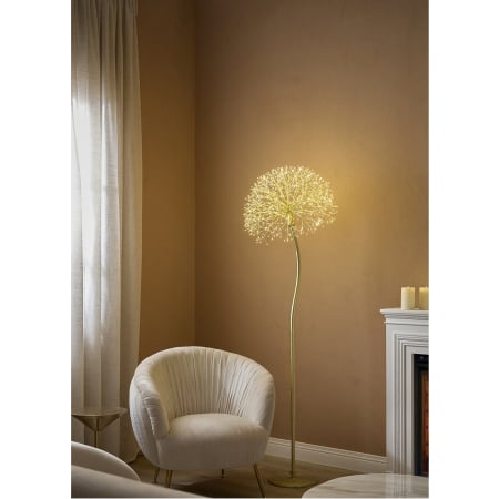 Classic Romance - Decoratiune interior Craciun model Floare, 912 MicroLED, 180 cm, IP44, lumina calda, auriu - BraziPremium By OLLMA