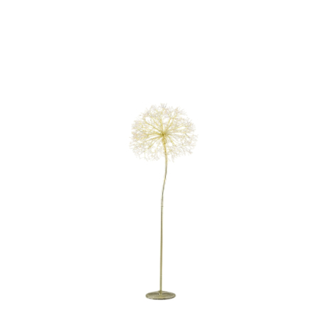 Decoratiune interior Craciun model Floare, 912 MicroLED, 180 cm, IP44, lumina calda, auriu - BraziPremium By OLLMA [1]