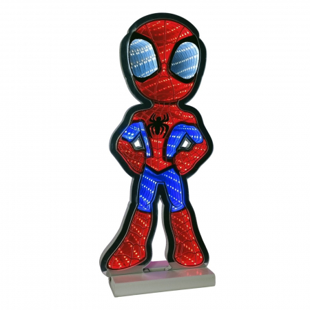 Disney Magic Christmas - Decoratiune luminoasa Spiderman, Infinity Light, pentru interior, 40 cm, rosu - BraziPremium By OLLMA