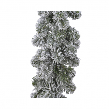 Candy Christmas - Ghirlanda artificiala Craciun Imperial cu zapada, 270 cm -BraziPremium.ro