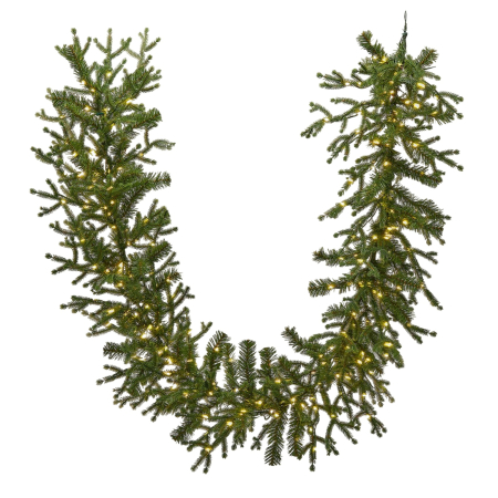 Ghirlanda artificiala Craciun Pino Lucciole cu MiniLED-uri, 180 cm, IP44, verde - BraziPremium By OLLMA [1]
