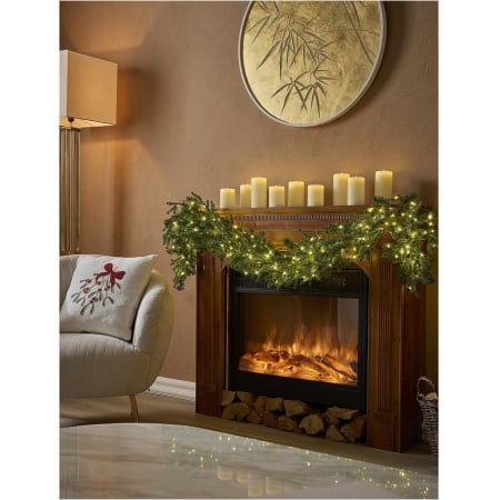 Ghirlande Craciun - Ghirlanda artificiala Craciun Pino Lucciole cu MiniLED-uri, 180 cm, IP44, verde - BraziPremium By OLLMA
