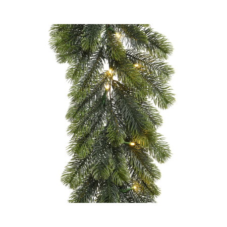 Ghirlanda artificiala Craciun Winnipeg cu LED-uri, interior-exterior, 180 cm, verde - BraziPremium By OLLMA [0]