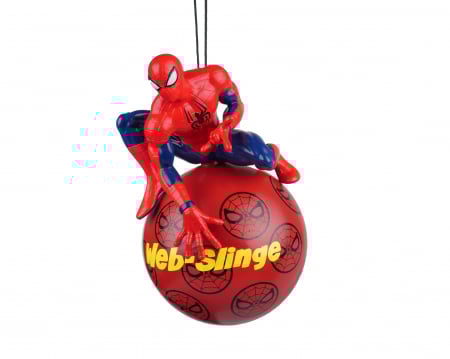 Disney Magic Christmas - Glob brad 3D Spiderman, Marvel, 13 cm, rosu - BraziPremium.ro