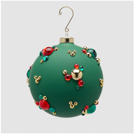 Glob brad Craciun Bubble Ball, 12 cm, verde - BraziPremium By OLLMA [1]