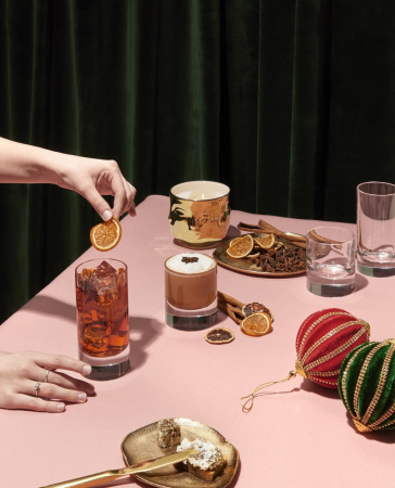 Glob brad Craciun catifelat cu pietre, 10 cm, rosu - BraziPremium.ro [1]